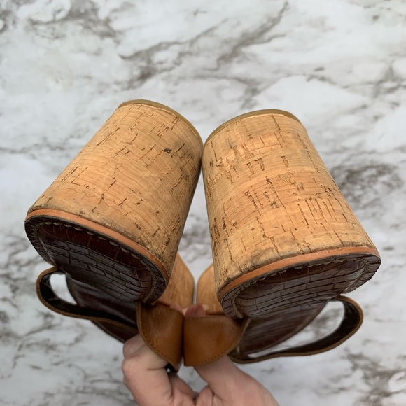 *SOLD* Sam Edelman US 7.5M Romy Brown Wedge Sandal - Picture 5 of 7